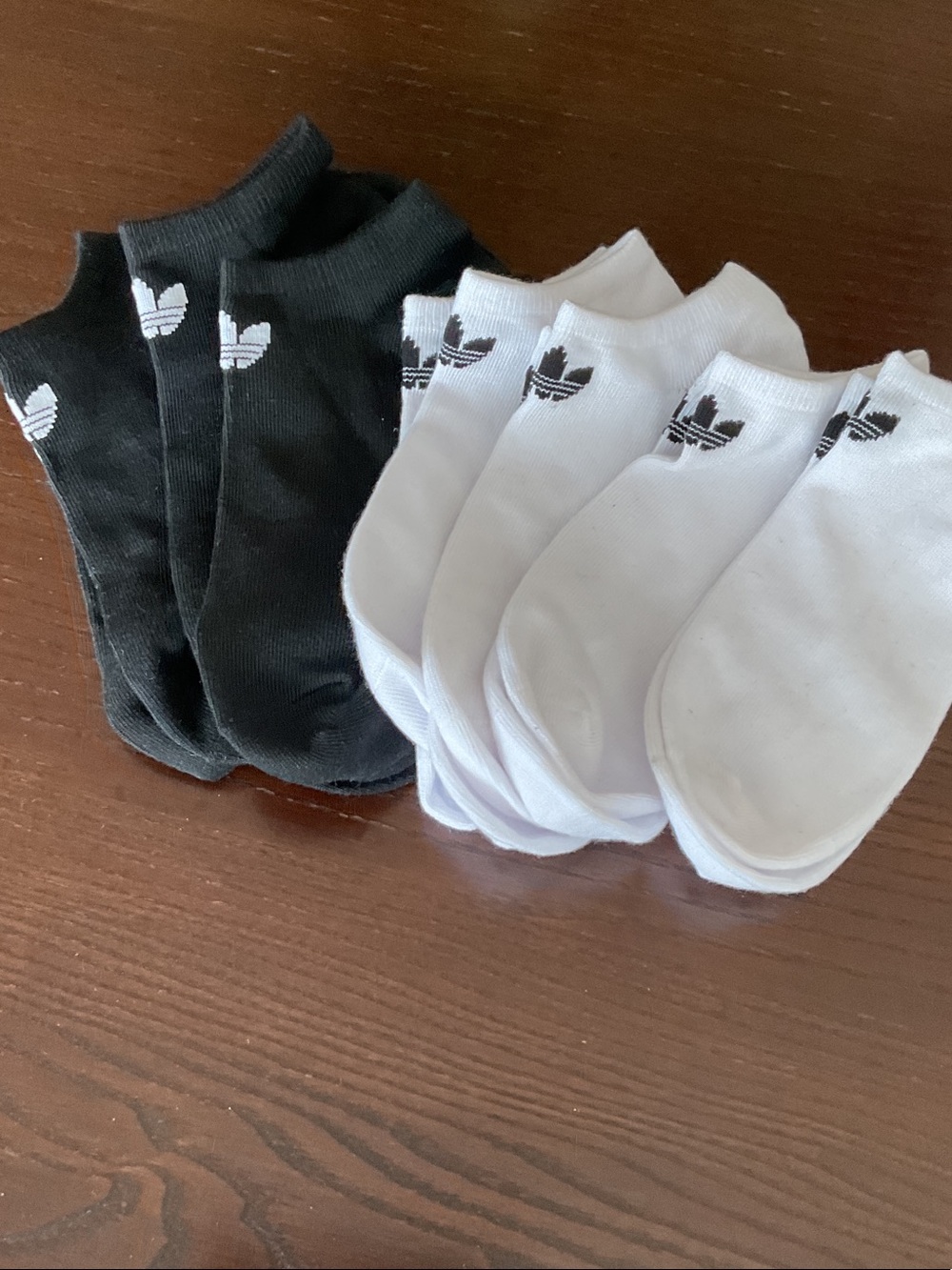 NWOT adidas Low-Cut No-Show Socks 7 Pack — Black & White